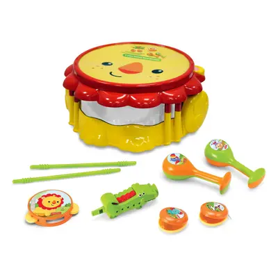 FISHER PRICE KFP2178 Licensing Lion Musical Band Drum Set, Multicoloured