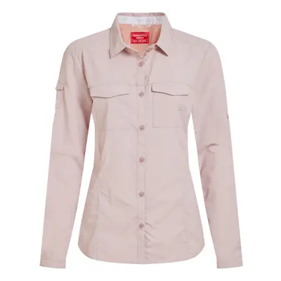 (24 UK, Dusky Carnation) Craghoppers Womens/Ladies Adventure III Nosilife Long-Sleeved Shirt