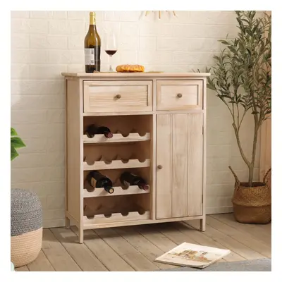 Home Source Mitcham Sideboard Tier Wine Cabinet Cupboard Storage Unit