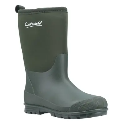 (8 UK Child, Green) Cotswold Childrens/Kids Hilly Neoprene Wellington Boots