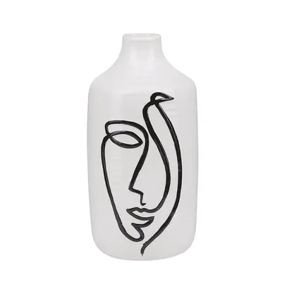 Flower Vase AENUS Ceramic White