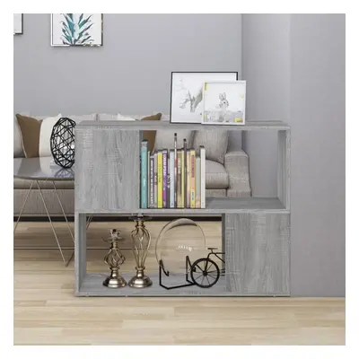 vidaXL Book Cabinet/Room Divider Grey Sonoma 80x24x63 cm