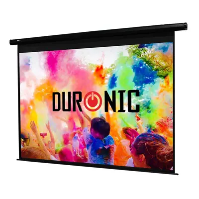 Duronic EPS70/43 70" Electric Projector Screen, Inch Wall Mountable HD Projector Screen, 4:3 Rat