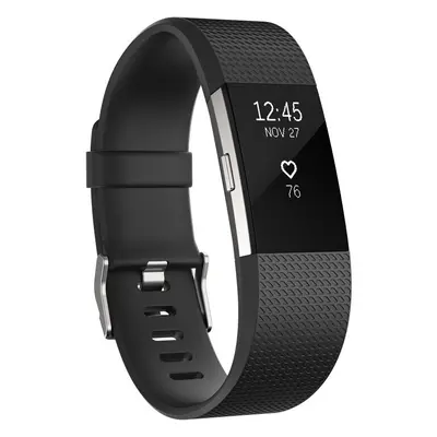 Fitbit Charge Wristband activity tracker OLED Wireless Black,Silver