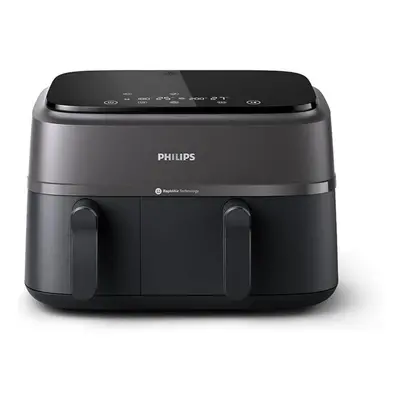 Philips Dual Basket Airfryer Series, 9L, Drawer Air Fryer (NA350/00)