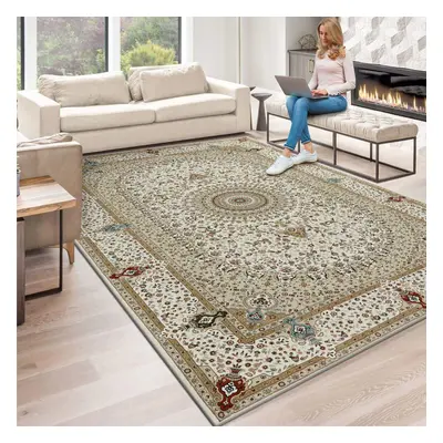 (200 x cm , Willow Beige) Traditional Large Rugs Living Room Carpets Floor & Door Mats