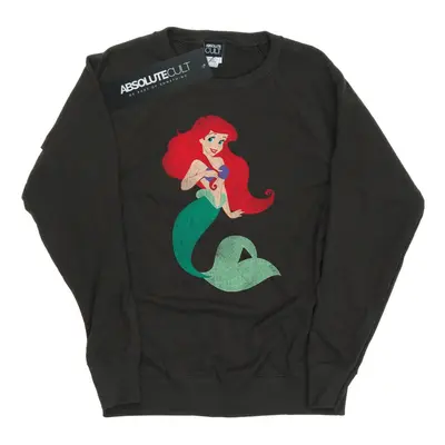 (XL, Light Graphite) Disney Princess Womens/Ladies Classic Ariel Sweatshirt