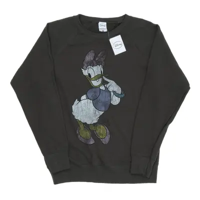 (XS, Light Graphite) Disney Womens/Ladies Classic Daisy Duck Heather Sweatshirt