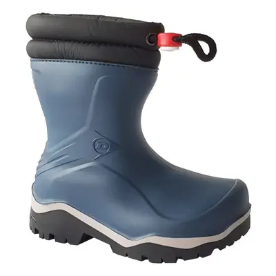 (8 UK Child, Blue) Dunlop Kids Blizzard Toggle Tie Thermal Wellington Boots