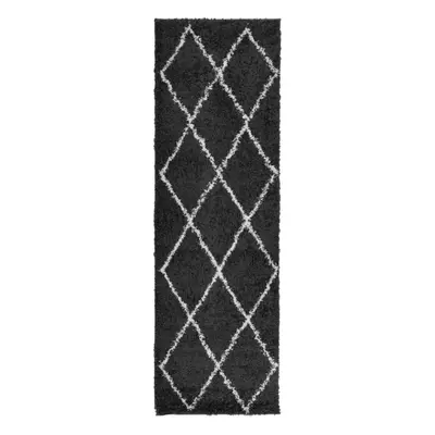 (black and cream, x cm) vidaXL Shaggy Rug Floor Mat Fluffy Rug Area Rug PAMPLONA High Pile Moder