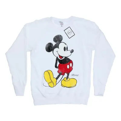 (XL, White) Disney Womens/Ladies Mickey Mouse Classic Kick Sweatshirt