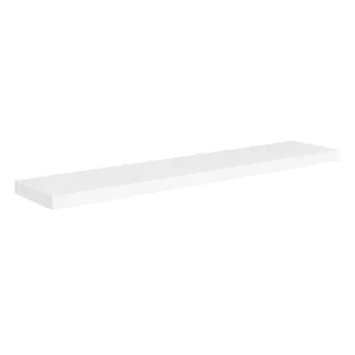 vidaXL Floating Wall Shelf White 120x23.5x3.8 cm MDF Display Book Hanging Rack