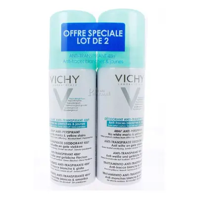 Vichy Hours Anti-Transpirant/Spots Set contains Two Deodorants