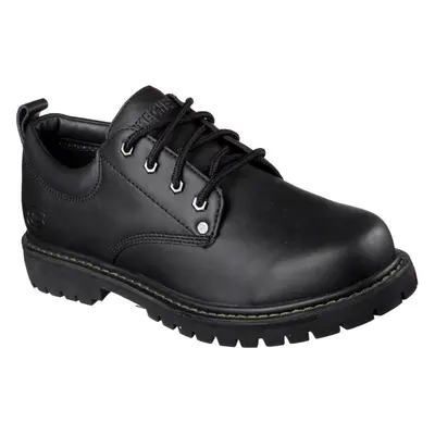 (Black, (Adults')) Skechers Tom Cats Leather Men's Black Lace-Up Shoes