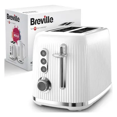 Breville Bold White 2-Slice Toaster with High-Lift and Wide Slots