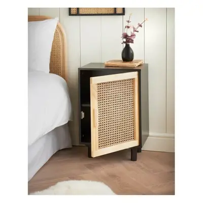 Urban Paradise Door Bedside Table Perfect for storing clothing-Black