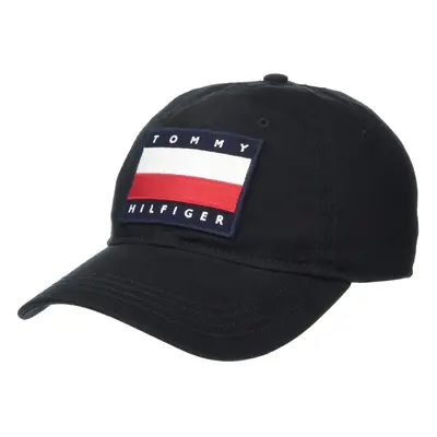 Tommy Hilfiger Men's Cotton Tony Adjustable Baseball Cap Th Deep Blac