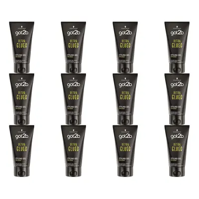 Schwarzkopf Got2b Ultra Glued Black 150ml (Pack of 12)