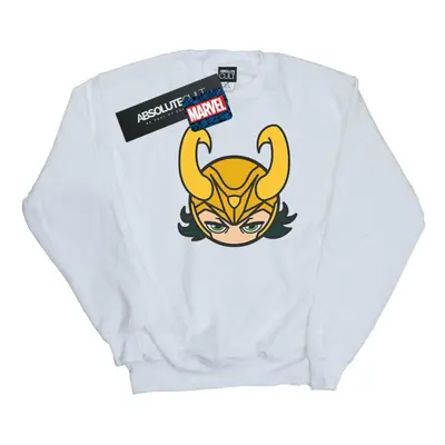 (XXL, White) Marvel Womens/Ladies Loki Close Up Sweatshirt