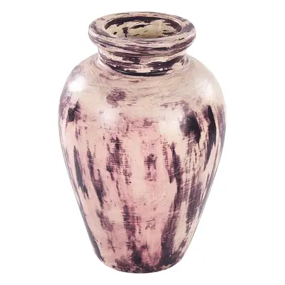 Decorative Vase AMATHUS Ceramic Violet