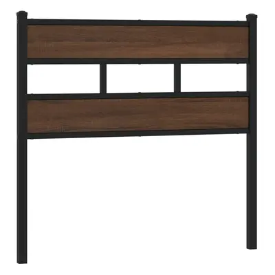 (brown oak, cm) vidaXL Headboard Bed Header Bed Headboard Brown Oak Steel and Engineered Wood