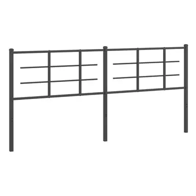 (200 cm) vidaXL Metal Headboard Bedroom Home Bed Header Bed Headboard Black cm