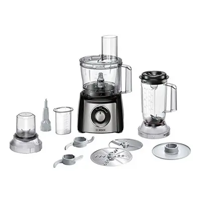 MultiTalent MCM3501MGB Compact W Food Processor - Black & Stainless Steel