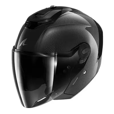 (M) Shark RS Jet Carbon Open Face Helmet Blank Black / Carbon