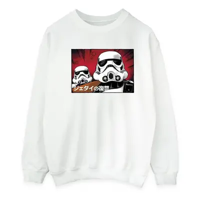 (M, White) Star Wars Mens Stormtrooper Japanese Sweatshirt