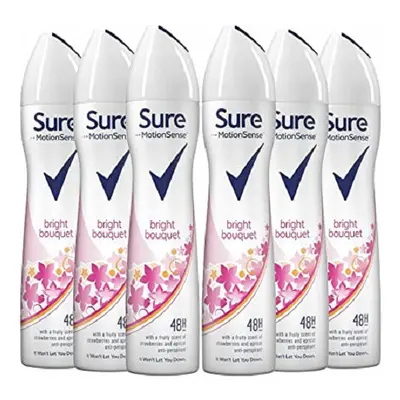 Sure Motionsense Bright Bouquet 48H Anti-Perspirant Deodorant For Women 6x250ml