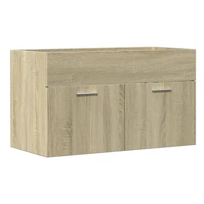 (sonoma oak, x 38.5 x cm) vidaXL Bathroom Sink Cabinet Storage Sink Cupboard Engineered Wood