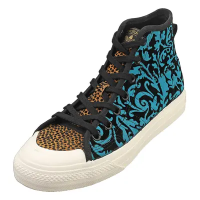 adidas Nizza Hi Rf Mens Fashion Trainers in Black Multicolour - 7.5 UK