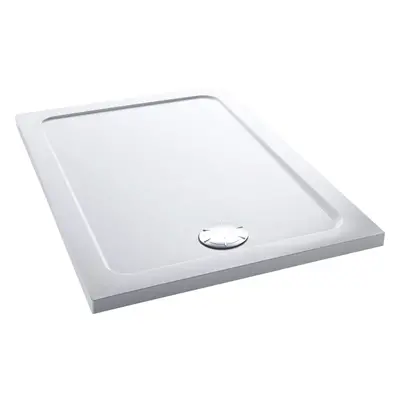 Mira Flight Shower Tray Low Profile Acrylic Stone Rectangular & Waste 1200x760mm