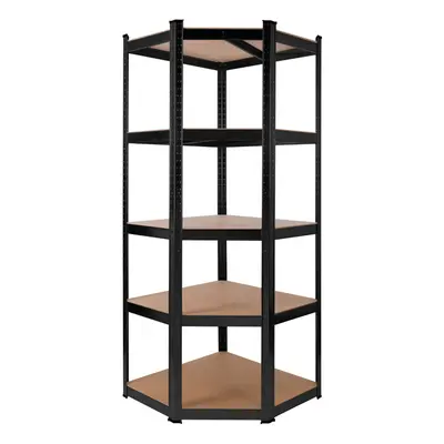 AREBOS Corner Shelving Heavy Duty Shelving kg Easy to Assemble with Plug-In System 180x 70x70 cm