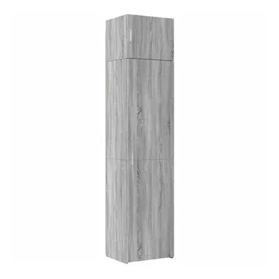 (grey sonoma) vidaXL Slim Storage Cabinet Highboard Sideboard Concrete Grey Engineered Wood