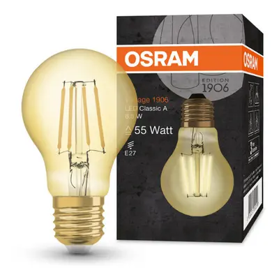 Osram LED 51W Vintage Filament Glass GLS ES Bulb | E27 - Gold