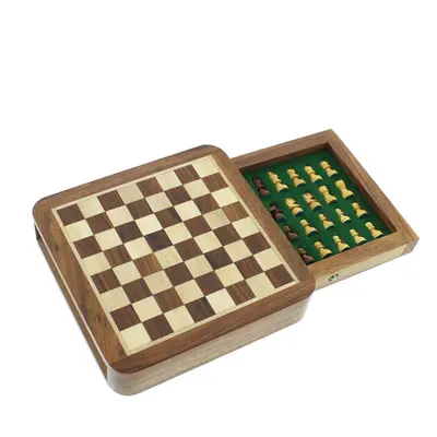 Emporium Collection Magnetic Chess Board with Drawer