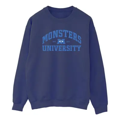 (M, Navy Blue) Disney Womens/Ladies Monsters University Logo Sweatshirt