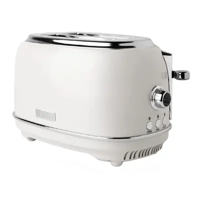 Haden Heritage White Toaster Slice - Variable Browning Control - Electric Stainless Steel Toaste