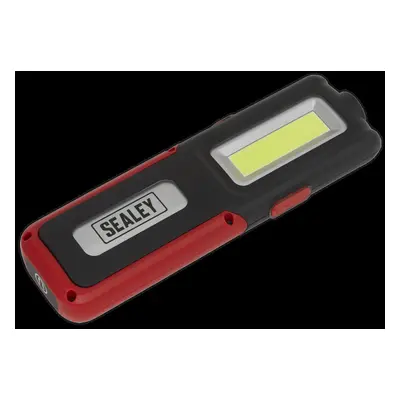 Rechargeable Inspection Light 5W COB & 3W SMD LED with Power Bank - Red