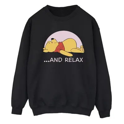 (XL, Black) Disney Womens/Ladies Winnie The Pooh Relax Sweatshirt