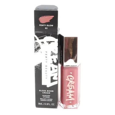 (02 Fenty Glow) Fenty Beauty Gloss Bomb Cream Color Drip Lip Cream 0.3oz/9ml New With Box