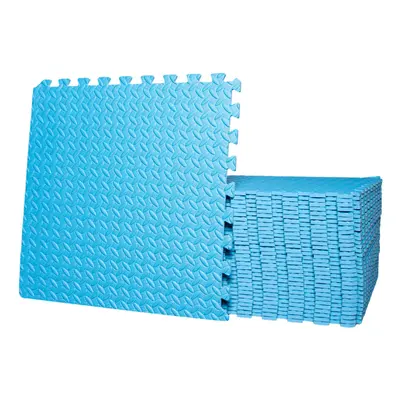 12 x Blue Foam Protective Floor Tiles Mats 60x60cm For Gyms, Garages, Play Mats