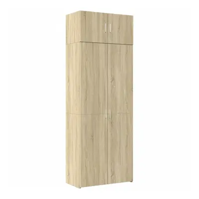 (sonoma oak) vidaXL Storage Cabinet Hallway Side Cabinet Sideboard White Engineered Wood