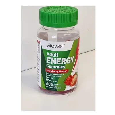 (Pack Of 3) Adult Energy Gummies Strawberry B & D3-60