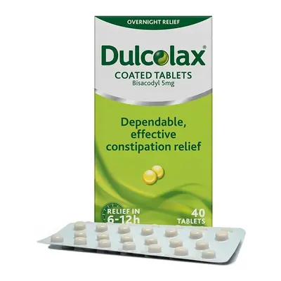 Dulcolax 5Mg Gastro-Resistant Tablets, Gently Relieve Occasional Constipation, Dietary Supplemen