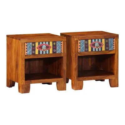 (40 x x cm/ pcs) vidaXL Bedside Cabinet pcs 40x40x36 cm Solid Wood Acacia bedside table