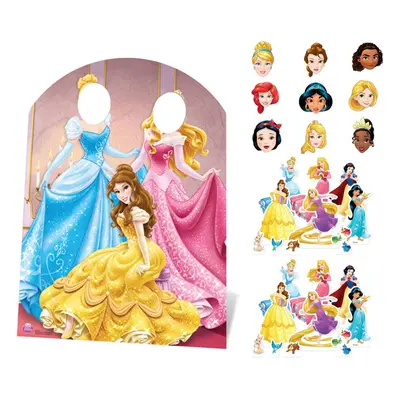 Disney Princess Party Pack with Cardboard Stand In, Masks and Tabletops