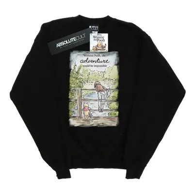 (XXL, Black) Disney Mens Winnie The Pooh Adventure Sweatshirt