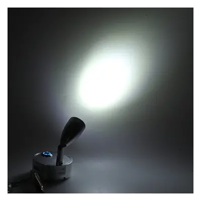 (White Light) 12-24V Dimming LED Reading Spot Light Bedside Wall Lamp USB Interface For RV Boat 